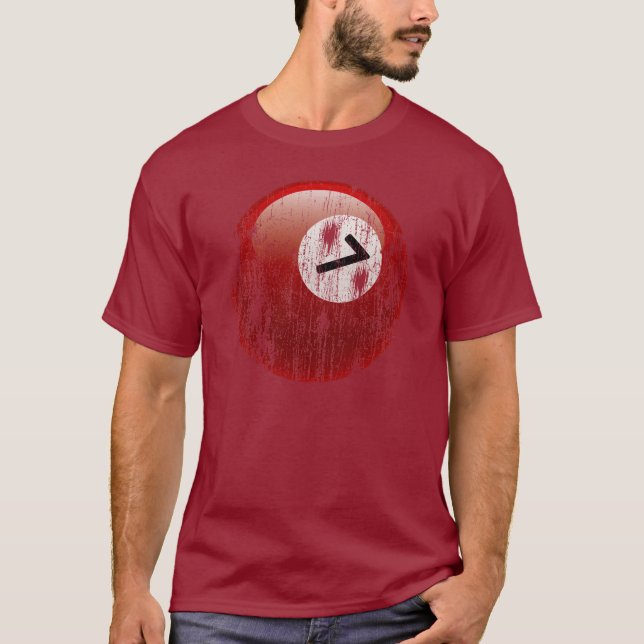 CAMISETA BOLA DE BILHAR DO NÚMERO 7 - CORRMOÍDA E (Frente)