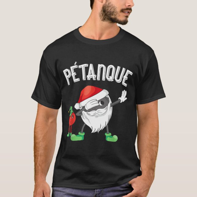 Camiseta Bola de Bolas de Natal Dabbing Cap Bouler Boule (Frente)