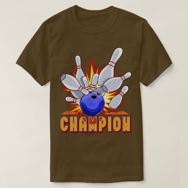 Camiseta Bola de boliche Champion Bowler (Frente do Design)