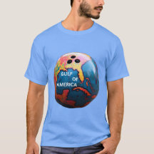 Bola de boliche com golfo da américa colorida