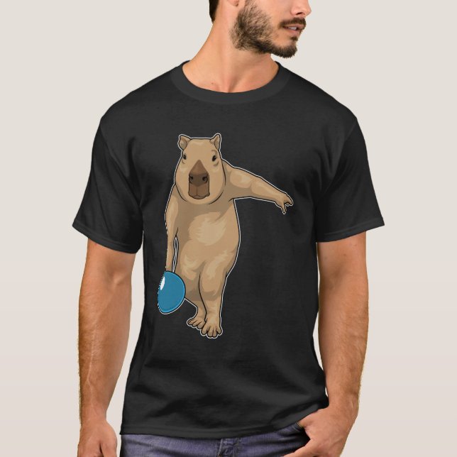 Camiseta Bola de boliche da Boliche Capybara (Frente)