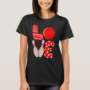 Camiseta Bola de boliche de Amor e Namorados Correspondente