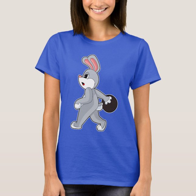 Camiseta Bola de boliche de Boliche de coelho (Frente)