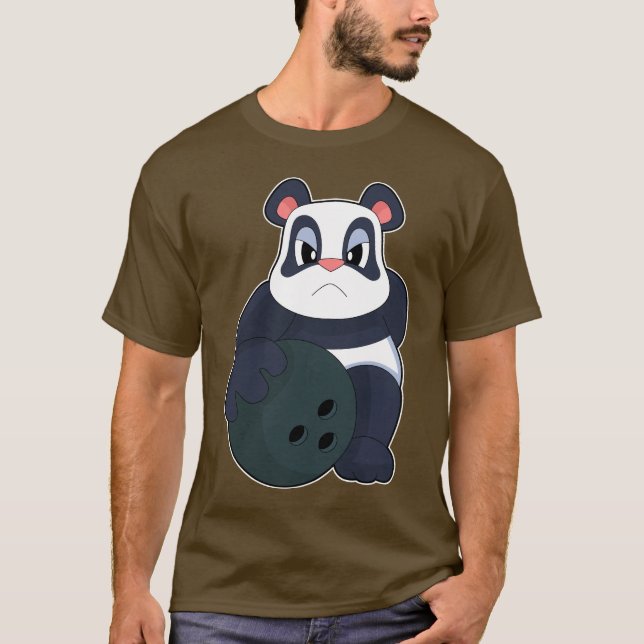 Camiseta Bola de boliche de Boliche Panda (Frente)