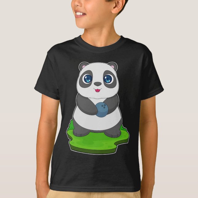Camiseta Bola de boliche de Boliche Panda (Frente)