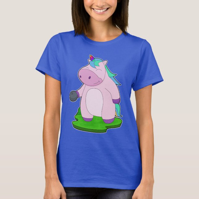 Camiseta Bola de boliche de Boliche Unicorn (Frente)
