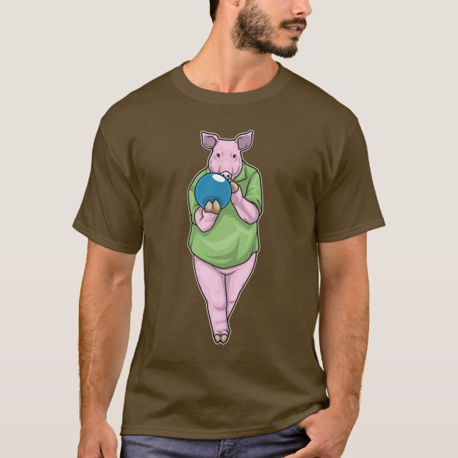 Camiseta Bola de boliche de porcos (Frente)