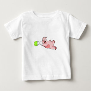 Camiseta Bola de boliche de porcos