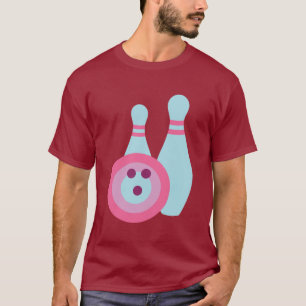 Camiseta Bola de boliche e pinos