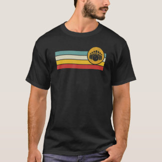 Camiseta Bola de boliche E Pinos Vintage Incomodado Estribo