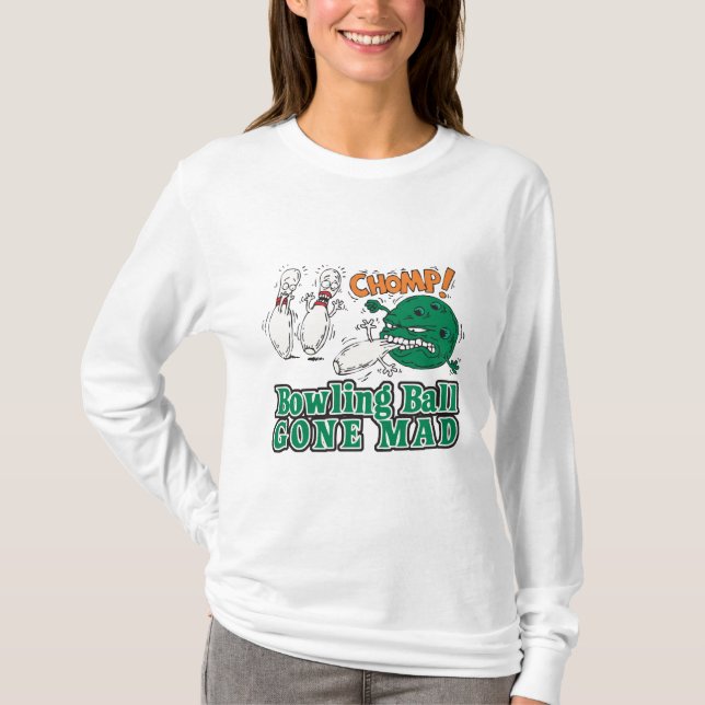 Camiseta bola de boliche enlouqueceu (Frente)