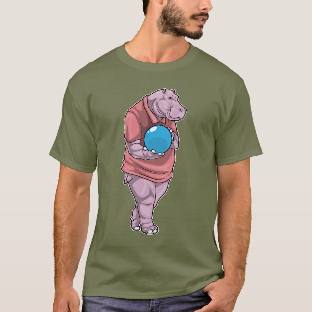 Camiseta Bola de boliche Hippo Boliche (Frente)