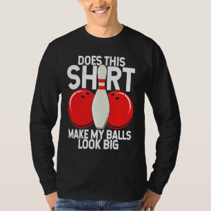 Camiseta Bola de Boliche Pino Jogador de Boliche Strike Fã