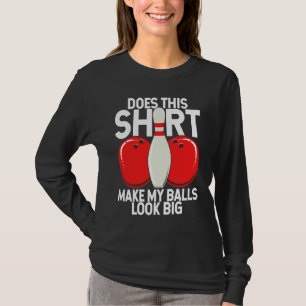 Camiseta Bola de Boliche Pino Jogador de Boliche Strike Fã