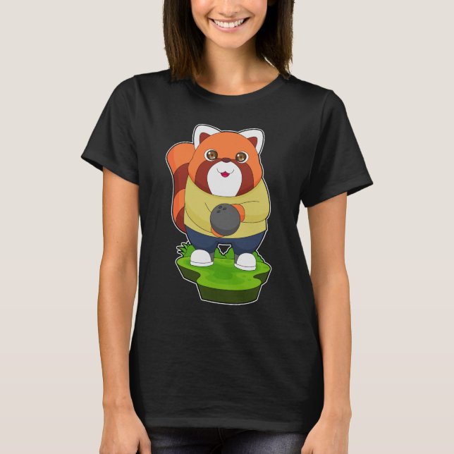 Camiseta Bola de boliche Red Panda (Frente)