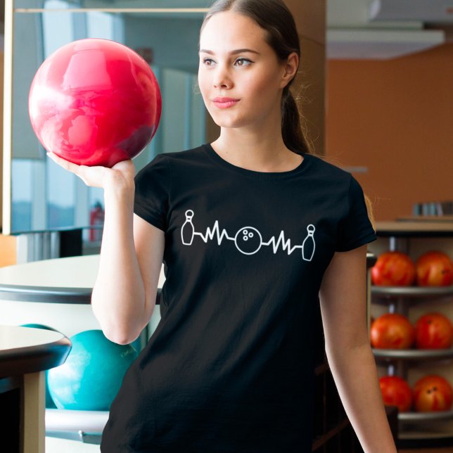 Camiseta Bola de Coração Funny Bowler boliche (Criador carregado)