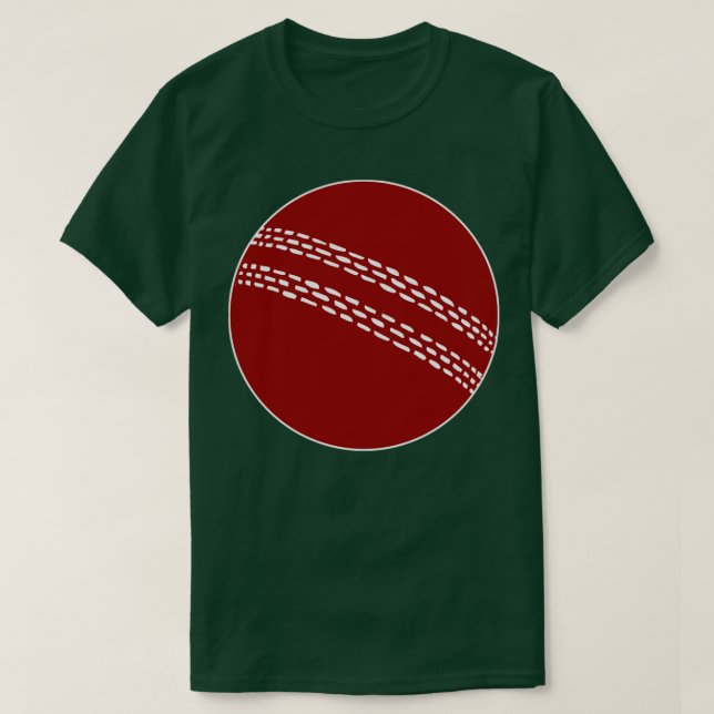 Camiseta bola de críquete3 (Frente do Design)