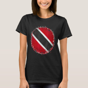 Camiseta Bola de Críquete Artístico Trinidad com Bandeira d