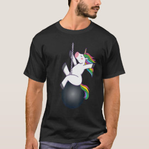 Camiseta bola de destruição de unicórnio dizendo