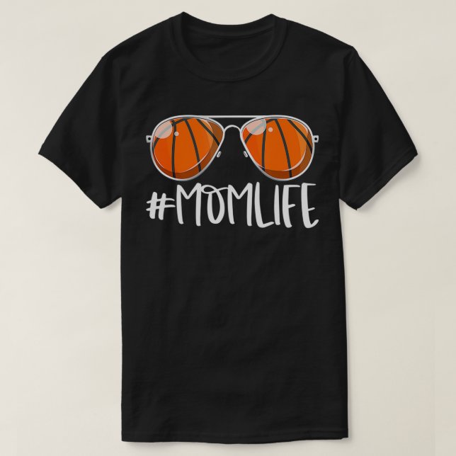 Camiseta Bola de Dia de as mães de Aviões de Basquete de Fo (Frente do Design)