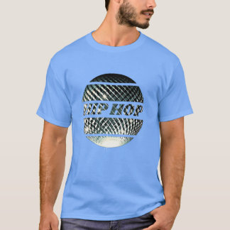 Camiseta Bola de discoteca hip hop em prata platina menino