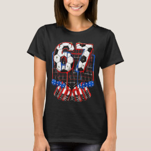 Camiseta Bola de Futebol 67 Drip Six Seven Geração Alpha Me