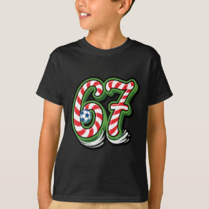 Camiseta Bola de Futebol Candy Cane 67 Natal Esportes Diver