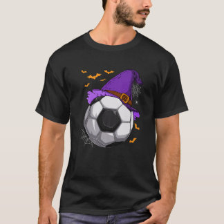 Camiseta Bola de Futebol Chapéu de Bruxa Fantasia de Hallow