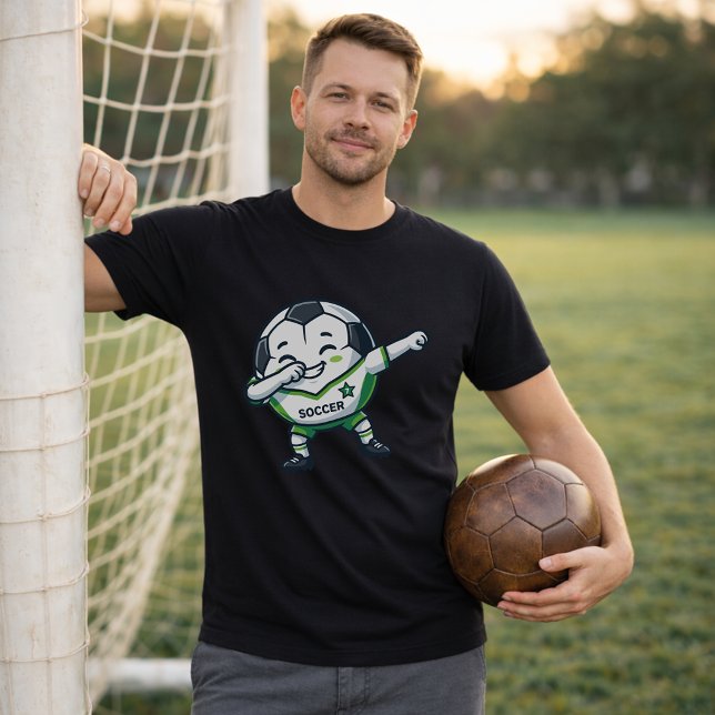 Camiseta Bola de Futebol com Dabing Divertida e Fofa (Criador carregado)