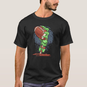 Camiseta Bola de futebol com mãos de zumbi Halloween Horror