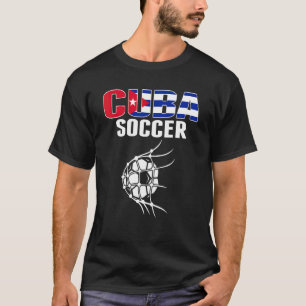 Camiseta Bola De Futebol Cubana Na Rede Gol  Apoiadores Do 