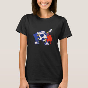 Camiseta Bola de Futebol da Bandeira Francesa Dabbing na Fr