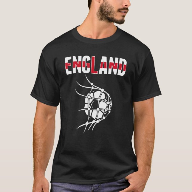 Camiseta Bola De Futebol Da Inglaterra Em Suporte Líquido A (Frente)