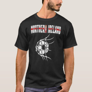 Camiseta Bola De Futebol Da Irlanda Do norte Na Rede Norte