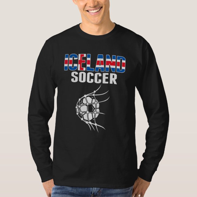 Camiseta Bola de Futebol da Islândia na Rede   Apoiadores d (Frente)
