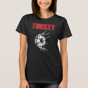 Camiseta Bola De Futebol Da Turquia Na Rede Apoia Foo Turco