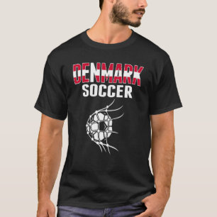 Camiseta Bola De Futebol Dinamarquesa No Net Goal Football