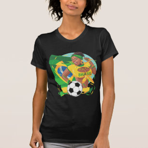 Camiseta Bola de Futebol do Brasil