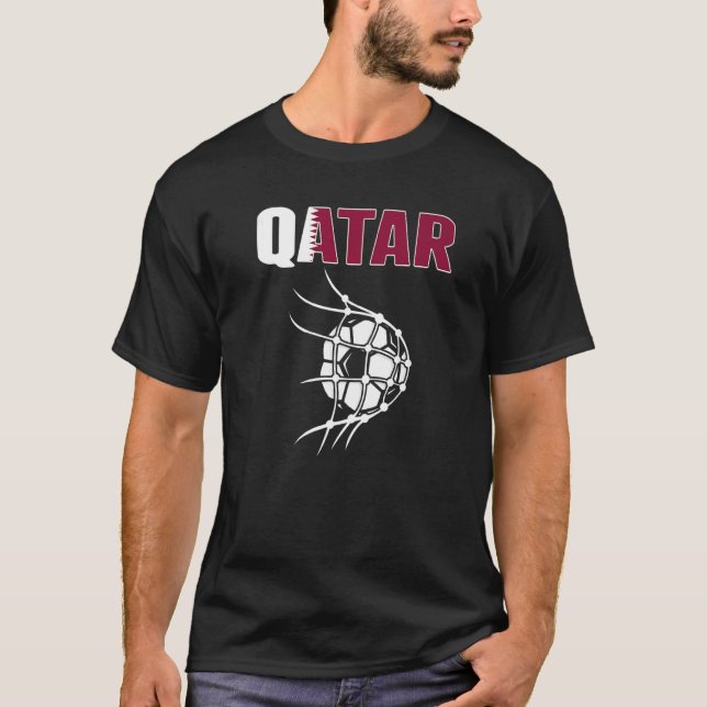 Camiseta Bola De Futebol Do Catar Em Suporte A Objetivos Da (Frente)