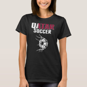 Camiseta Bola de futebol do Catar na rede do gol Suporte de