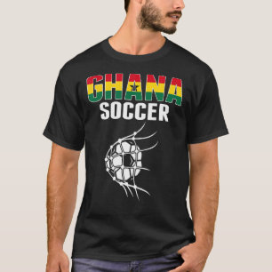 Camiseta Bola de futebol do Gana na rede gol Futebol ganês