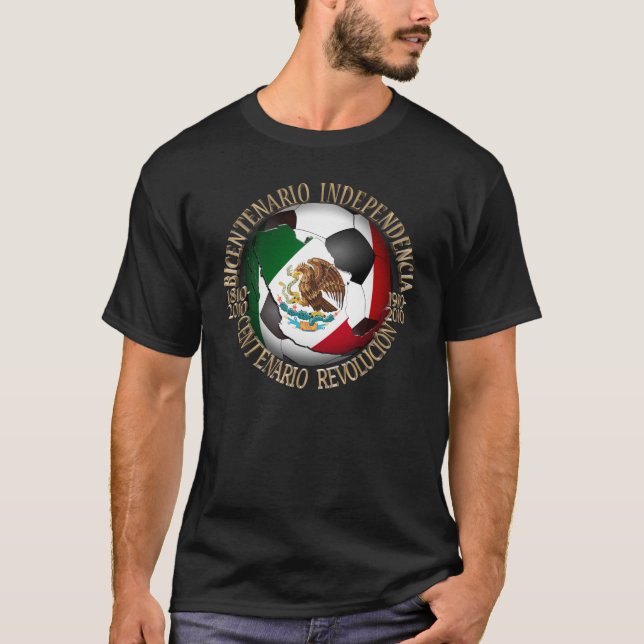 Camiseta Bola de Futebol do México (Frente)