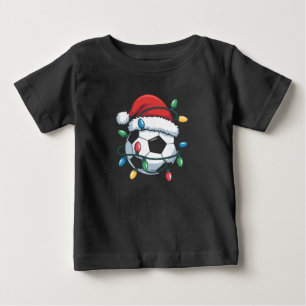 Camiseta Bola de Futebol do Papai Noel Esportes Natal Jogad