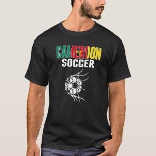 Camiseta Bola de futebol dos Camarões na rede adeptos de fu