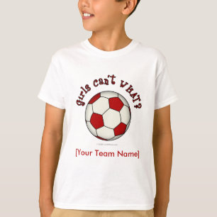 Camiseta Bola de futebol em vermelho