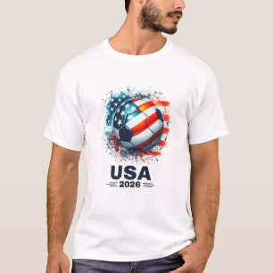 Camiseta Bola de Futebol EUA 2026 Patriótica