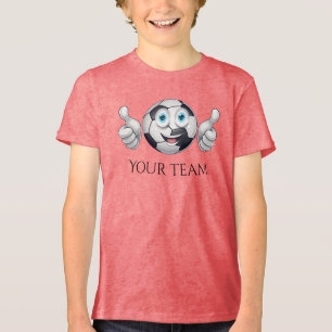Camiseta Bola de Futebol Feliz com Polegares para Cima – De