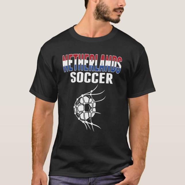 Camiseta Bola De Futebol Holandesa Na Net (Frente)