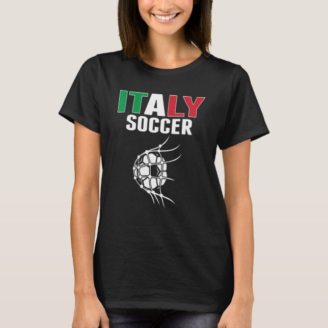 Camiseta Bola De Futebol Italiano No Net Goal Su (Frente)
