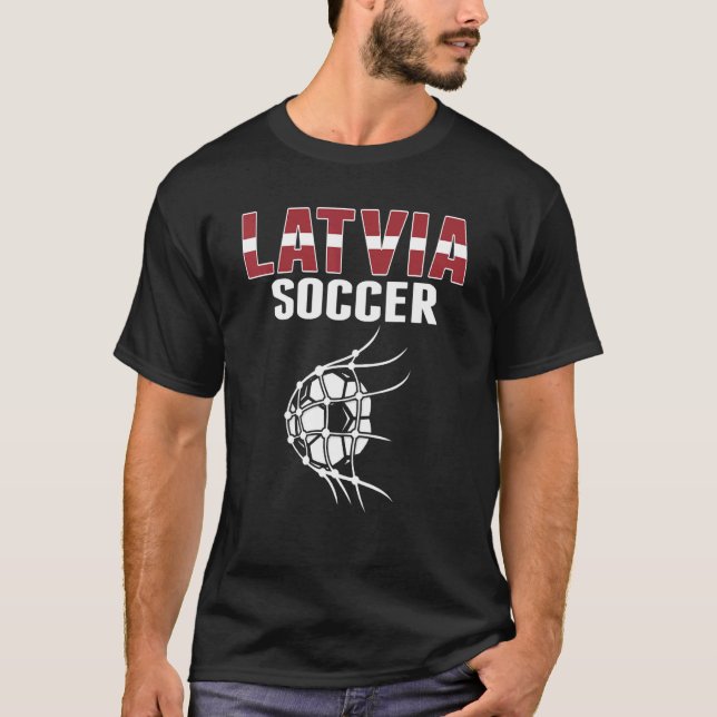 Camiseta Bola De Futebol Letão Em Net Goal (Frente)